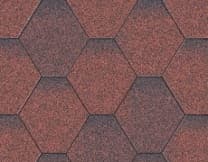 Купить битумную черепицу Акваизол Красная микс