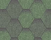 Купить битумную черепицу Акваизол Зеленая микс