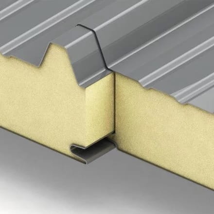 Сэндвич-панели для крыши с наполнителем пенополиизоцианурат (PIR)