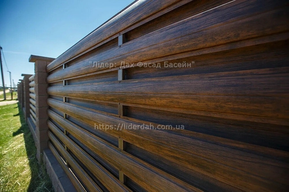 Металевий штахетник двосторонній - Зображення 2