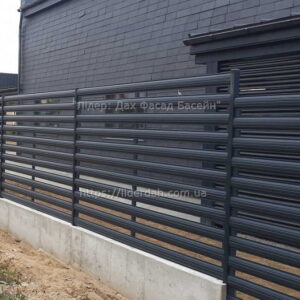 Штакетник металлический секционный