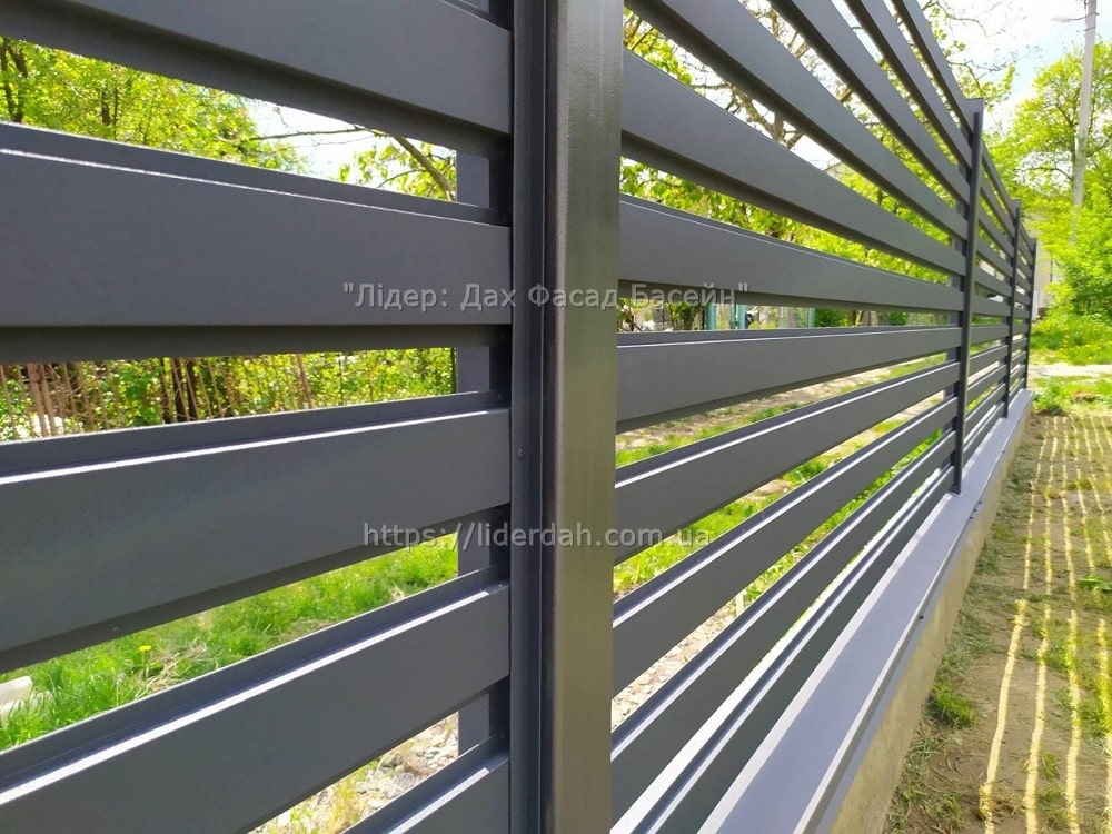 Паркан ранчо (з металевих ламелей) - Зображення 2