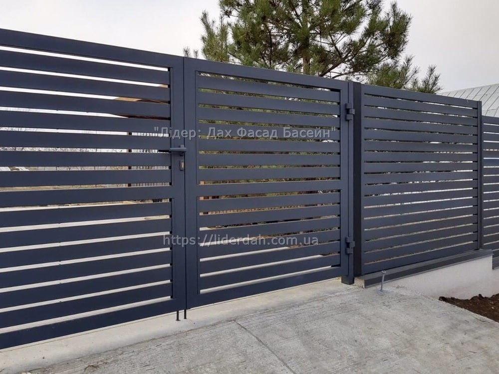 Паркан ранчо (з металевих ламелей) - Зображення 3