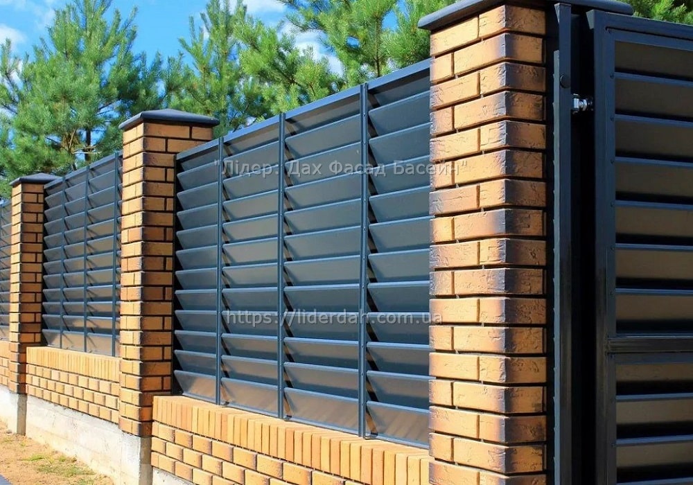 Паркан жалюзі (металевий) - Зображення 6