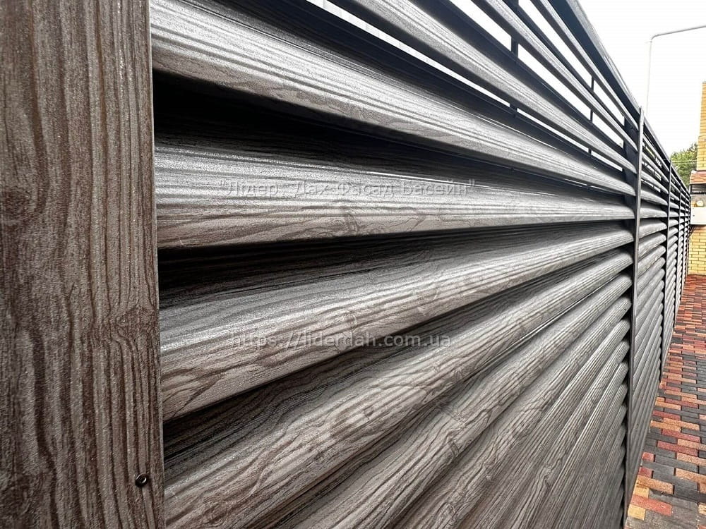 Паркан жалюзі (металевий)